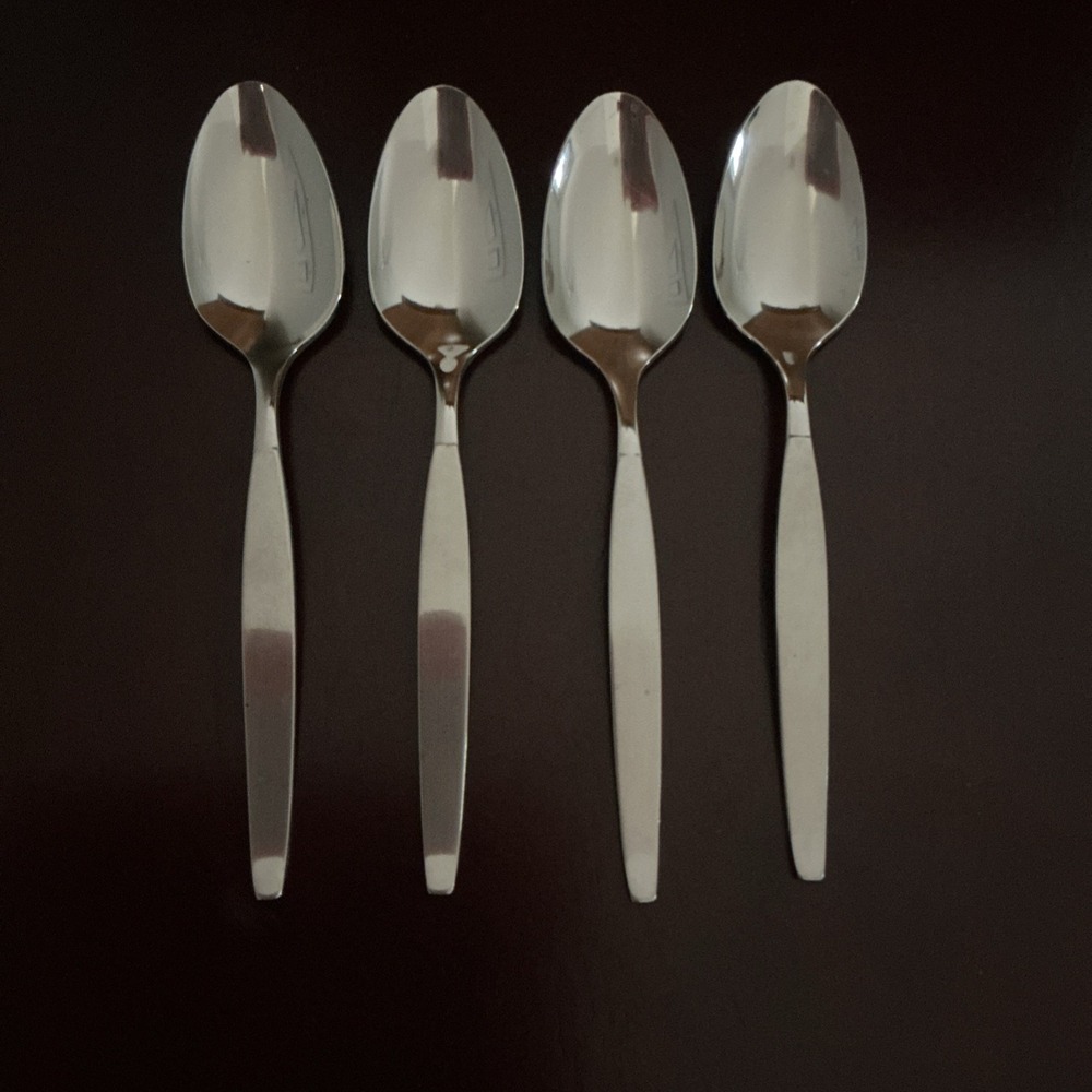 Oneida Community FROSTFIRE Teaspoons (Set of 4) Stainless 6"